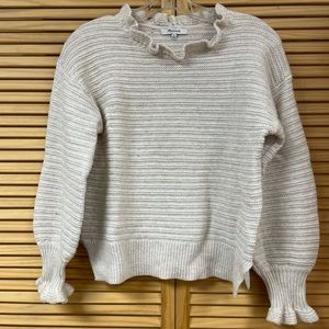 SOLD- Madewell ruffle sweater